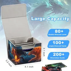 MTG Deck Box for Commander Deck Box Two Wolves - Image 5