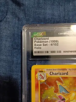 Charizard Pokemon (1999) base set- 4/102 Holo CGC graded 4.5 - Image 2
