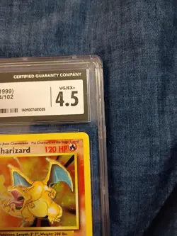 Charizard Pokemon (1999) base set- 4/102 Holo CGC graded 4.5 - Image 3
