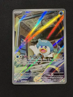 Pokemon TCG Quaxley 206/193 SV02: Paldea Evolved Illustration Rare Near Mint - Image 1
