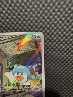 Pokemon TCG Quaxley 206/193 SV02: Paldea Evolved Illustration Rare Near Mint - Image 3