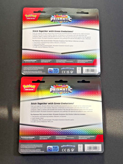 2X Pokemon Scarlet Violet Prismatic Evolutions Tech Sticker Collection Leafeon - Image 2