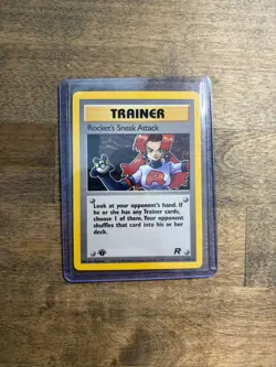 Pokemon TCG 1st Edition Rocket's Sneak Attack Team Rocket #72/82 Rare 2000 NM - Image 1