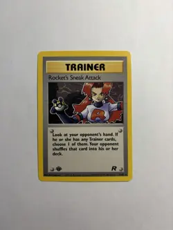 Pokemon TCG 1st Edition Rocket's Sneak Attack Team Rocket #72/82 Rare 2000 NM - Image 2