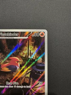 Pokemon TCG Fletchinder 199/193 SV02: Paldea Evolved Illustration Rare Near Mint - Image 3