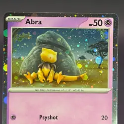 **HD COSMOS HOLO*** Abra MEW 063/165 - Pokemon 151 Promo - Image 2