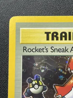 Pokemon Trainer Rockets Sneak Attack 16/82 Holo Team Rocket LP / DMG Semi Swirls - Image 2