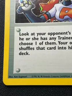 Pokemon Trainer Rockets Sneak Attack 16/82 Holo Team Rocket LP / DMG Semi Swirls - Image 4