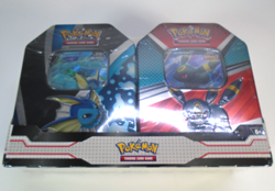Pokemon TCG V Heroes Bundle Tins: 2-Pack of Vaporeon & Umbreon SEALED NEW! - Image 3
