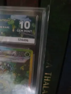 Pokemon TCG Leafeon EX Prismatic Evolutions 144/131 Ace 10 Gem Mint - Image 3