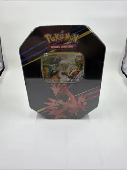 POKEMON TCG: Crown Zenith Tin (4 boosters) Galarian Zaptos Tin Brand New Sealed - Image 1