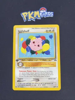 Pokemon TCG Igglybuff Neo Discovery 40/75 1st Edition Regular LP. - Image 1