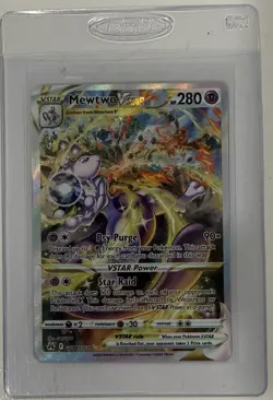 MEWTWO VSTAR 2023 POKEMON CROWN ZENITH GALARIAN GALLERY GG44/GG70 Q3789 - Image 1