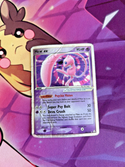 Mew ex - 100/110 [EX Holon Phantoms] Pokemon TCG - ULTRA RARE - Vintage - DMG - Image 1