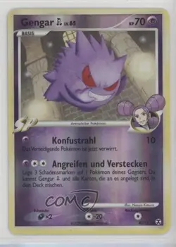 Gengar German Reverse Foil Pokemon Platinum Rising Rivals #40 2009 - Image 1