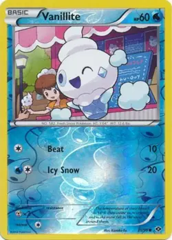 Pokemon - Vanillite - 31/99 - Common - Reverse Holo - BW - Next Destinies - NM - Image 1