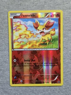 Pokemon TCG Fennekin Fates Collide 11/124 Reverse Holo Common - Image 1