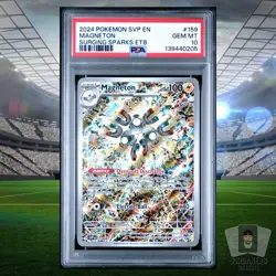 Magneton 2024 Pokemon S&V Promo Surging Sparks ETB SVP EN #159 PSA 10 GEM MINT - Image 1