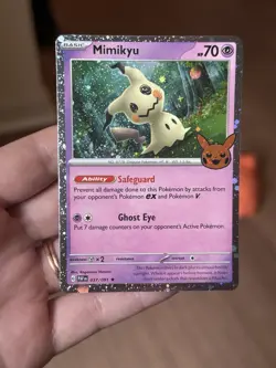 Pokemon TCG Halloween Trick Or Trade 2024 Mimikyu #37/91 Cosmos Rare - Image 1