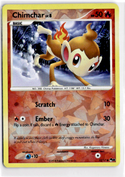 Chimchar [Holo] #12 Pokemon POP Series 8 Cracked Ice - Image 1