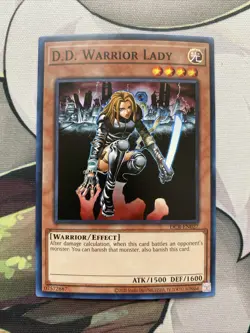 Yu-Gi-Oh! TCG D.D. Warrior Lady Dark Crisis DCR-027 Unlimited Super Rare NM/M - Image 1