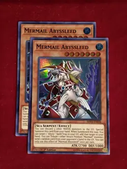 Yu-Gi-Oh! (x2) Mermail Abyssleed SHVA-EN038 1st Edition Super Rare - Unplayed - Image 1