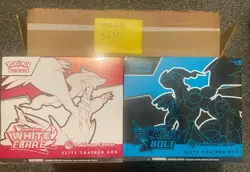 SEALED Black Bolt and White Flare Pokemon Center ETB Elite Trainer Boxes - Image 1