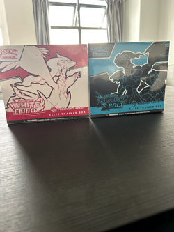 Pokemon Black Bolt and White Flare Pokemon Center ETB Sealed Elite Trainer Boxes - Image 1