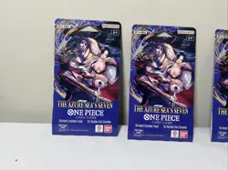 Lot of 4 OP14 EB04 The Azure Sea’s Seven One Piece Card Game Sleeved Booster New - Image 4