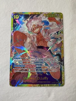 ENG One Piece CCG - Monkey.D.Luffy (OP05-119) SEC NM/M Pack Fresh - Image 2