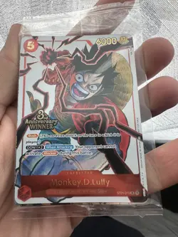 One Piece TCG OP13 3rd Anniversary Pre Release Winner Pack SEALED Sabo Luffy Ace - Image 1