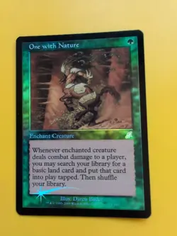 One with Nature. enchant creature MTG FOIL Shooting Star. Scourge 2003 Card. - Image 1