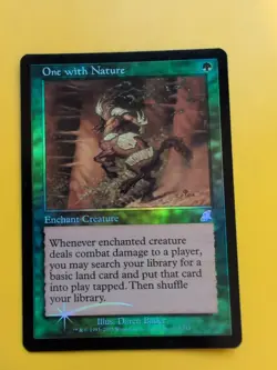 One with Nature. enchant creature MTG FOIL Shooting Star. Scourge 2003 Card. - Image 2