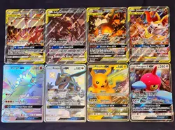 NM Tag Team GX Jumbo Bundle of 8 Oversized Card Lot Sun & Moon Promo Pokemon TCG - Image 1