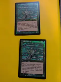 Fierce Empath x2 Elf MTG FOIL Shooting Star. Scourge 2003 2 Card. - Image 1