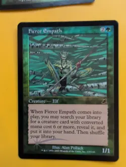 Fierce Empath x2 Elf MTG FOIL Shooting Star. Scourge 2003 2 Card. - Image 2