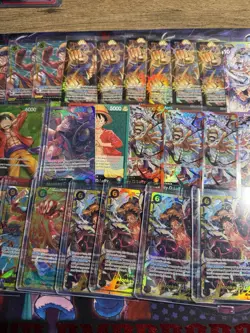 One Piece TCG Monkey.D.Luffy Promo and Alt Art AA, and Parallel (38) Card lot! - Image 3