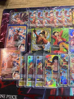 One Piece TCG Monkey.D.Luffy Promo and Alt Art AA, and Parallel (38) Card lot! - Image 4