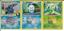 Pokemon League Promo 3 Card Lot with Empoleon, Snivy & Oshawott NM - Image 1