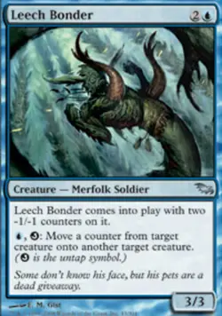 Leech Bonder ~ Lightly Played Shadowmoor MTG Magic UltimateMTG Blue Card - Image 1