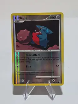 2009 Pokemon Card Gible 106/147 Platinum Supreme Victors Reverse Holo Common - Image 1