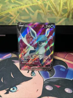 Pokemon TCG Glaceon ❄🥶v Full Art Holo Ultra Rare Card Evolving Skies 174/203 - Image 1
