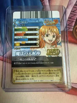 Nami ONE PIECE Carddass Trading Card TCG Anime Toei Bandai Japan ICI-09 - Image 2