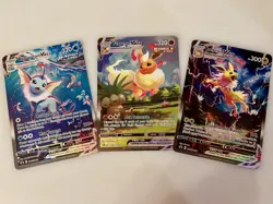 Jumbo Promo Flareon, Jolteon & Vaporeon VMAX Pokemon Cards - FREE SHIPPING - Image 1