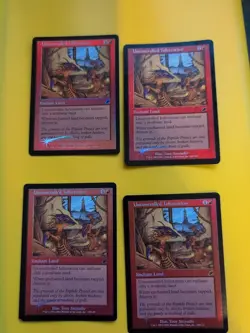 Uncontrolled Infestation. playset MTG FOIL Shooting Star. Scourge 2003 4 Card. - Image 1