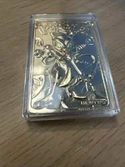RARE 1999 23 Karat Gold-Plated Mewtwo Pokemon Trading Card - Image 3