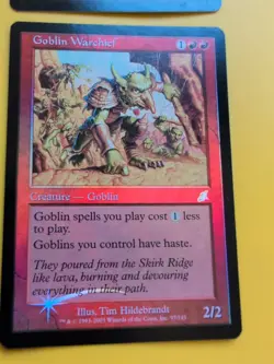 Goblin Warchief & Goblin Psychopath MTG FOIL Shooting Star. Scourge 2003 2 Card. - Image 5