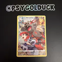 Pokemon TCG Hisuian Arcanine Holo Card Lost Origin Trainer Gallery, TG08/TG30 - Image 1