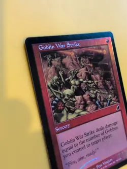Goblin War Strike. Sorcery MTG FOIL Shooting Star. Scourge 2003 Card. - Image 3