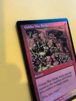 Goblin War Strike. Sorcery MTG FOIL Shooting Star. Scourge 2003 Card. - Image 4